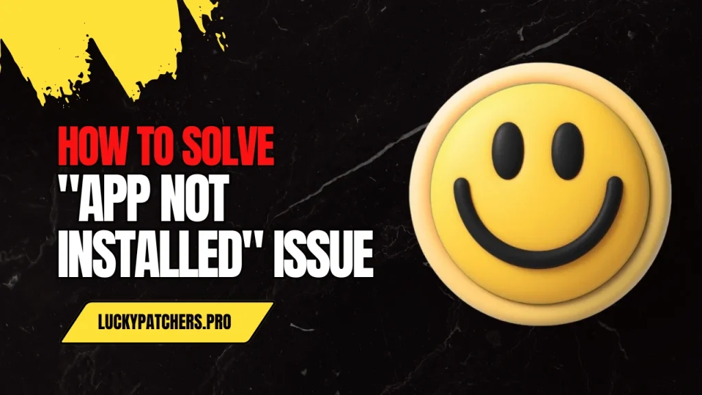 How To Solve App Not Installed Issue